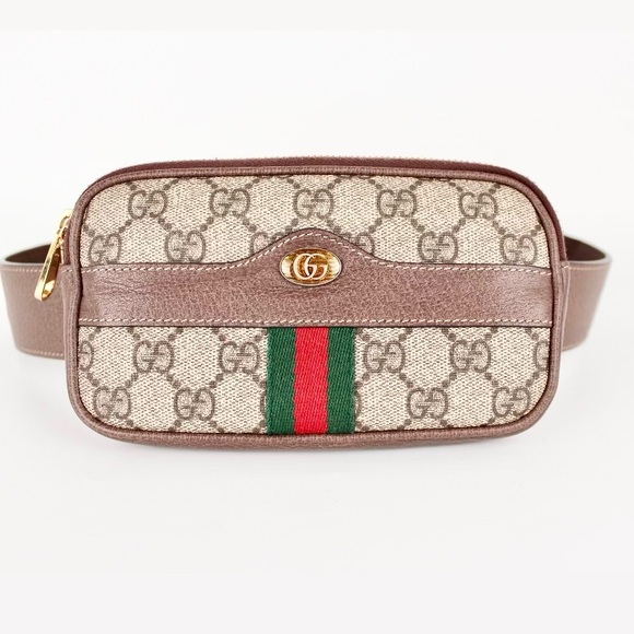 GUCCI OPHIDIA GG SUPREME CANVAS BELT BAG - Picture 6 of 6